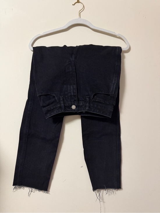Hollister Denim - Hollister Black Cropped Raw-Hem Jeans